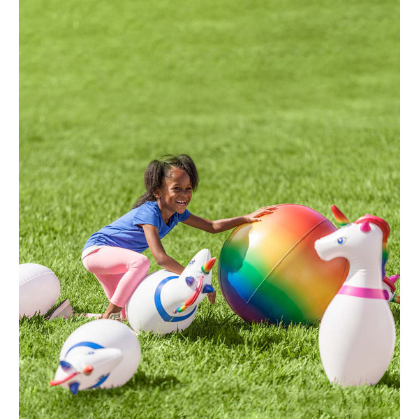 HearthSong Inflatable Unicorn Bowling & Reviews Wayfair